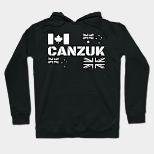 CANZUK Flags in Military Design Hoodie